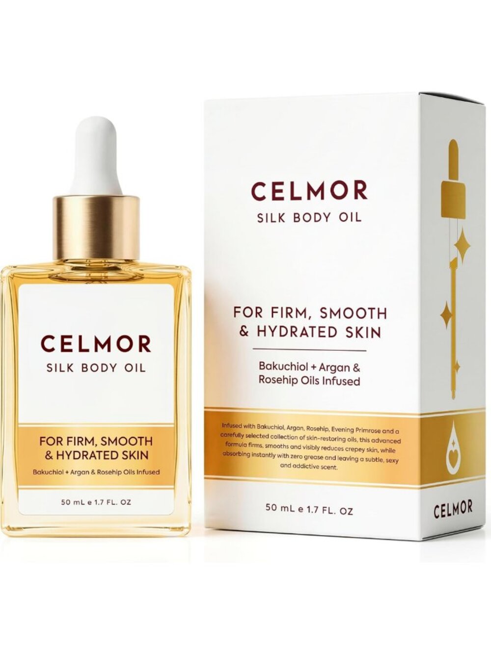 Silk Body Oil for Women | Anti-Aging, Firming, Moisturizing Skin Treatment